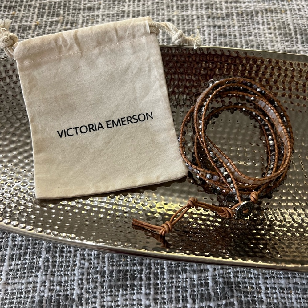Brand new Victoria Emerson genuine leather wraparound bracelet